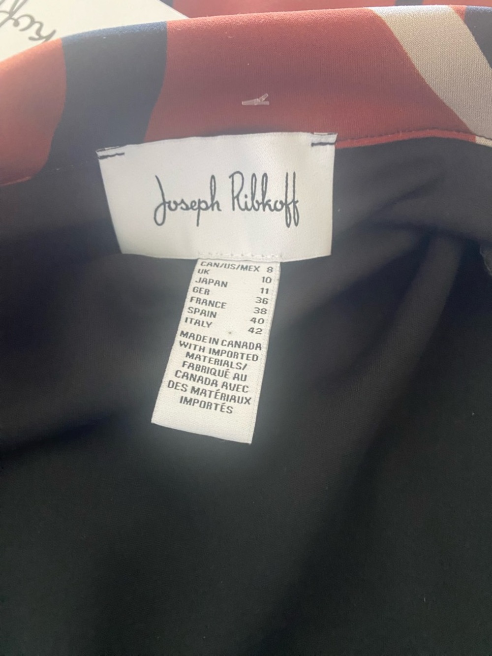 Joseph Ribkoff Abstract Single Button Blazer - Picture 12 of 12